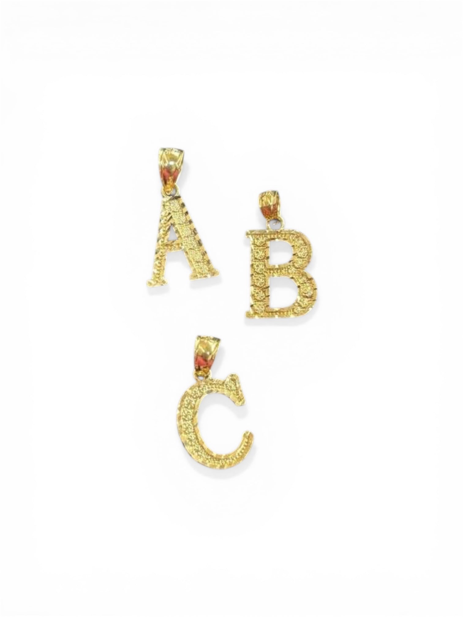 10K Gold Initial Pendant